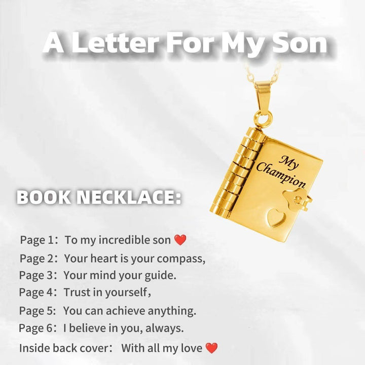 Love Letter Heart Locket Necklace