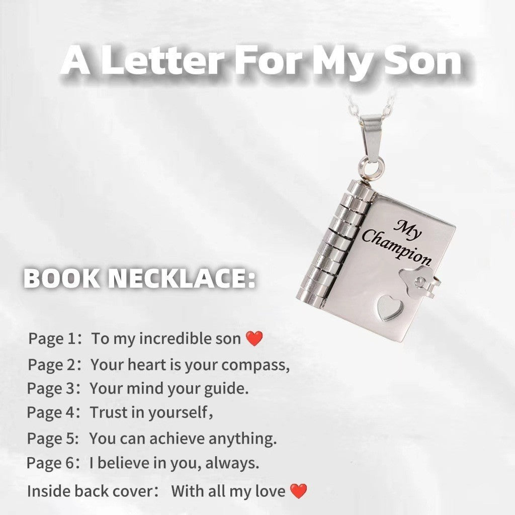 Love Letter Heart Locket Necklace
