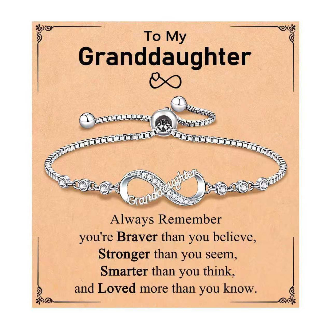 Eternal Love Personalized Engraved Bracelet (Family/Romantic Confession & Memorial Style)