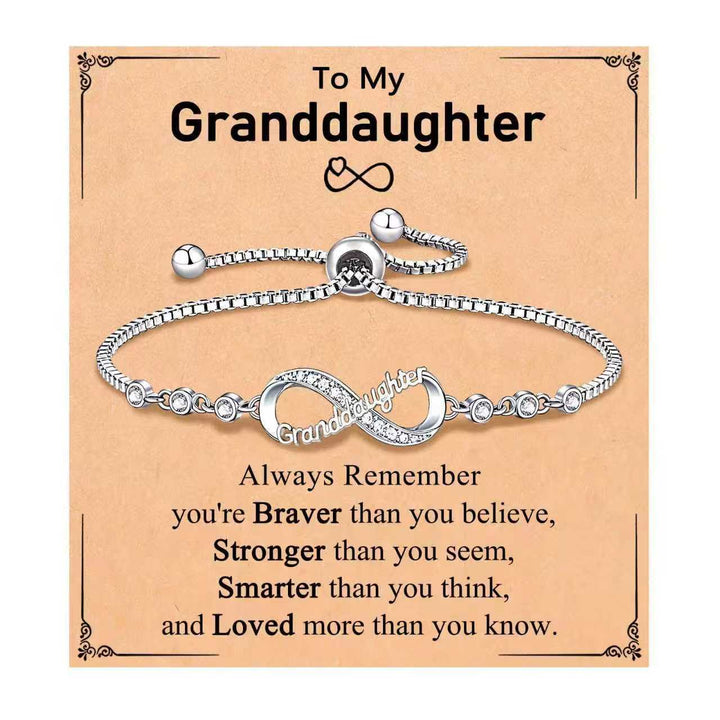 Eternal Love Personalized Engraved Bracelet (Family/Romantic Confession & Memorial Style)