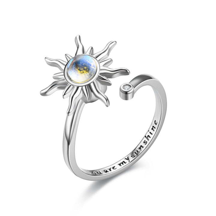 Spring Garden Themed Ring Set (Light Luxury Niche Adjustable Band)