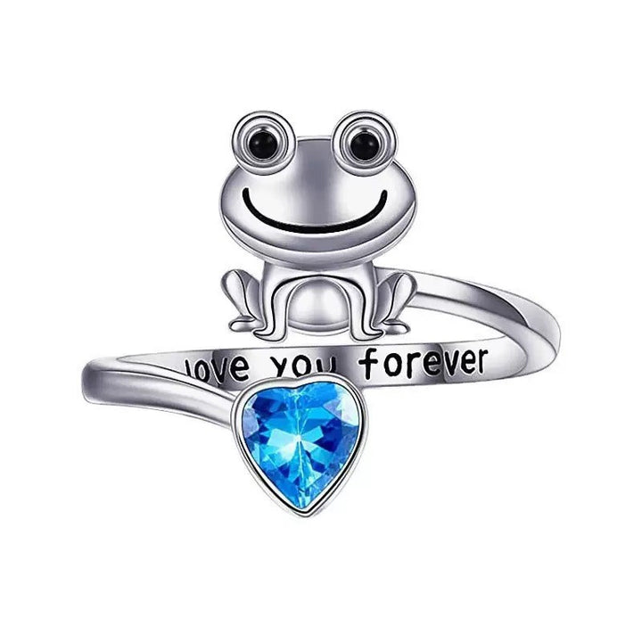 S925 Silver Multi‑Theme Open Ring, Animal & Footprint Angel Wing Engraved Memorial Ring