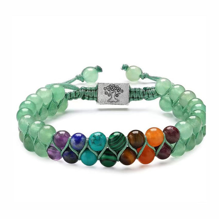 Chakra Natural Stone Braided Adjustable Bracelet