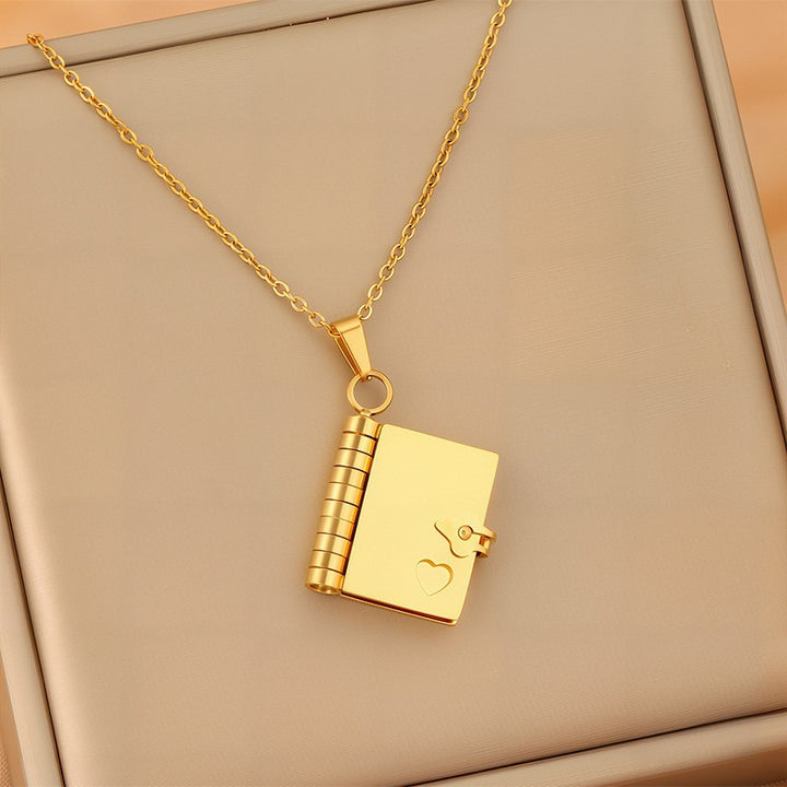 Love Letter Heart Locket Necklace