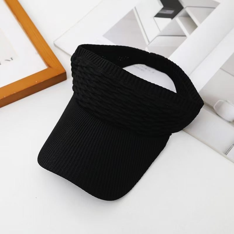 Bubble Texture Open Top Sun Visor Hat, 6 Colors Breathable Sports Visor Cap