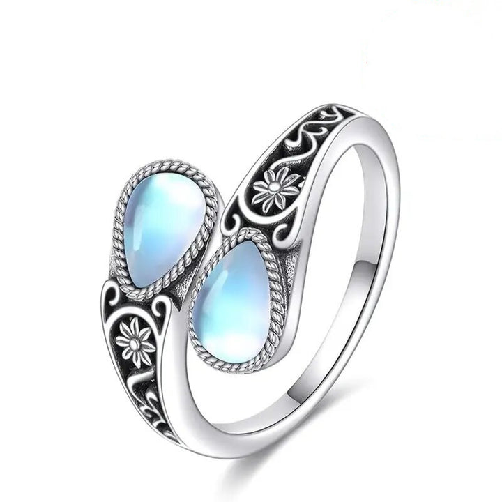 Victorian Spoon-Style Moonstone Ring