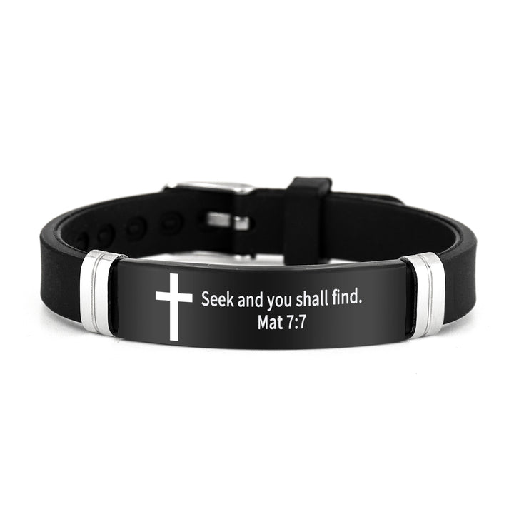 Bible Verse Inspirational Silicone Bracelet