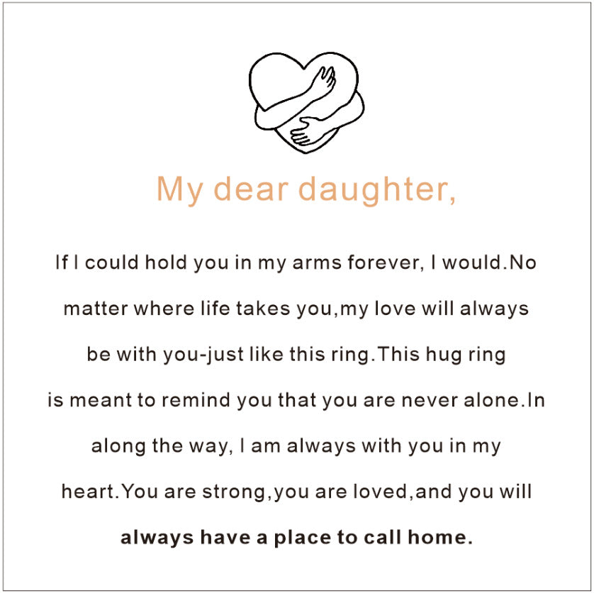 Engraved Hug Hands Ring for Women – Fashionable European & American Style