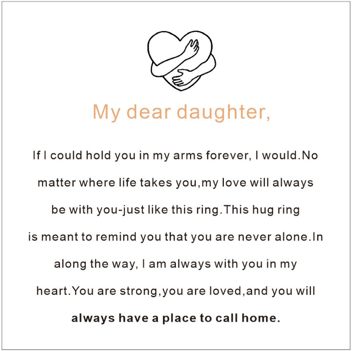 Engraved Hug Hands Ring for Women – Fashionable European & American Style