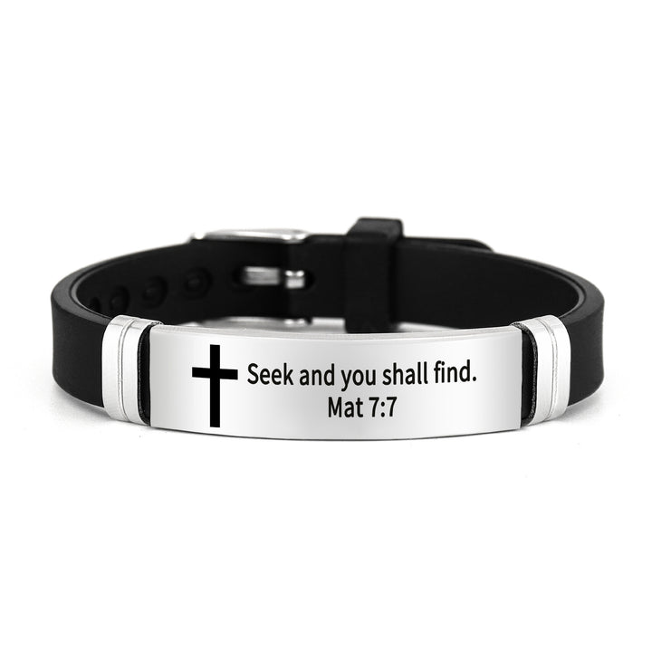 Bible Verse Inspirational Silicone Bracelet