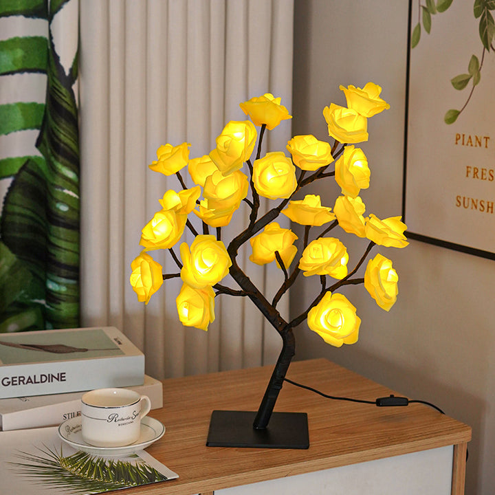 Rose Tree Shape Ambient Light (Warm Light Romantic Style Series)