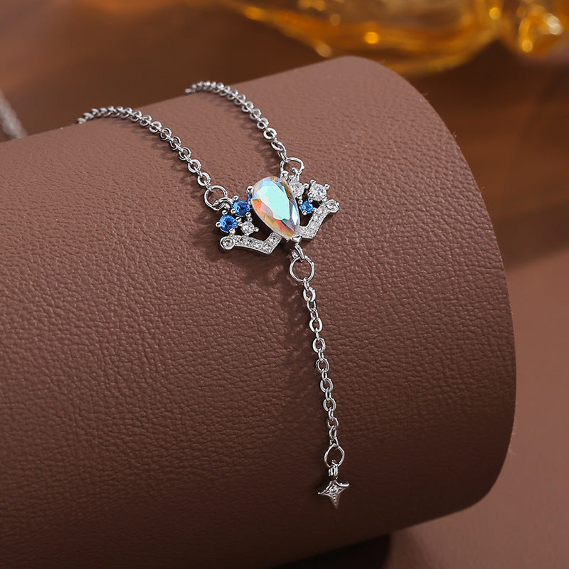 Vintage Iridescent Teardrop Diamond Multi-Style Necklace Set