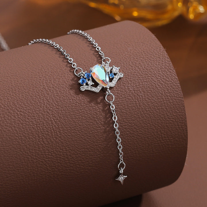 Vintage Iridescent Teardrop Diamond Multi-Style Necklace Set