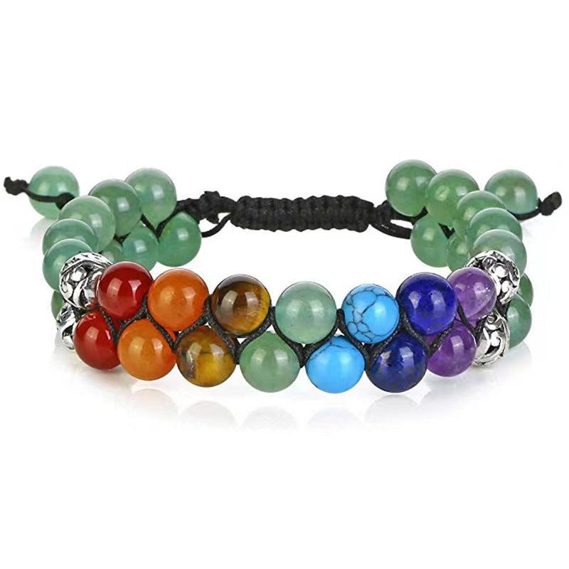 Chakra Natural Stone Braided Adjustable Bracelet