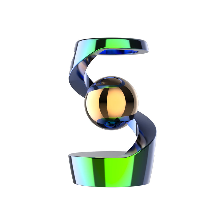 Magnetic Floating Spiral Black Technology Ornament (Stress-Relief Decor Style)