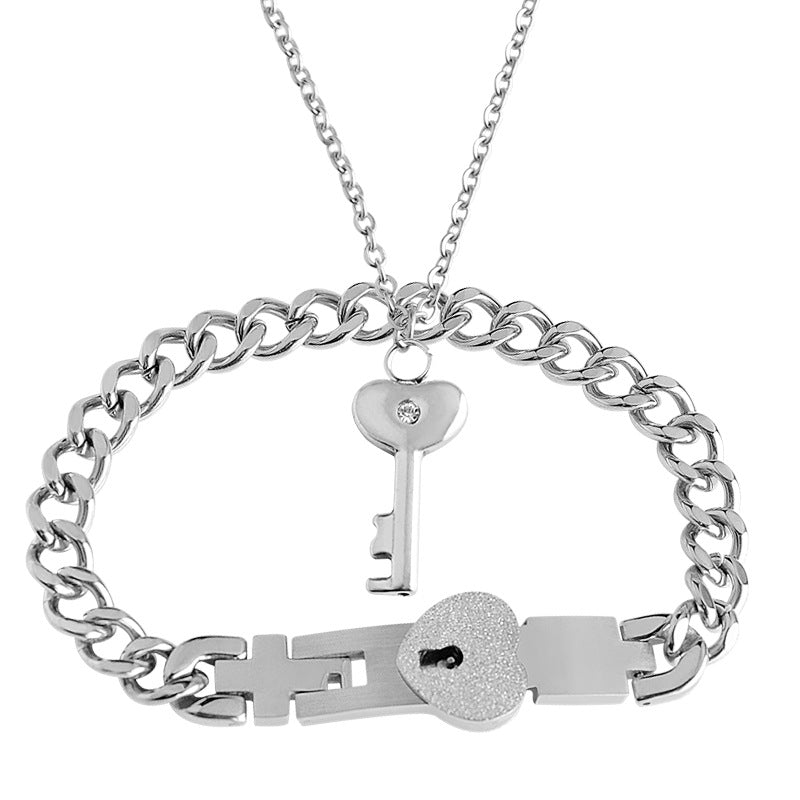 Couple Interlocking Heart Bracelets