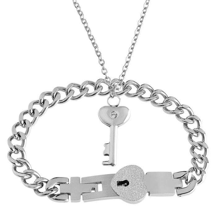Couple Interlocking Heart Bracelets