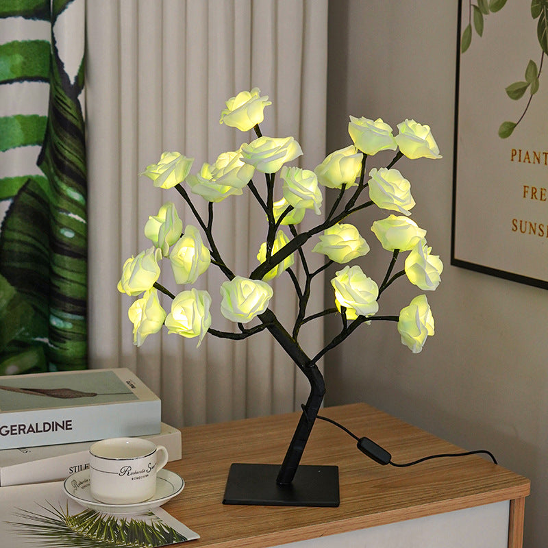 Rose Tree Shape Ambient Light (Warm Light Romantic Style Series)