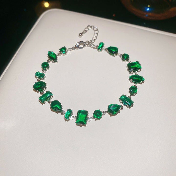 Colorful Crystal Candy Bracelet for Women – Chic Minimalist Zircon Jewelry