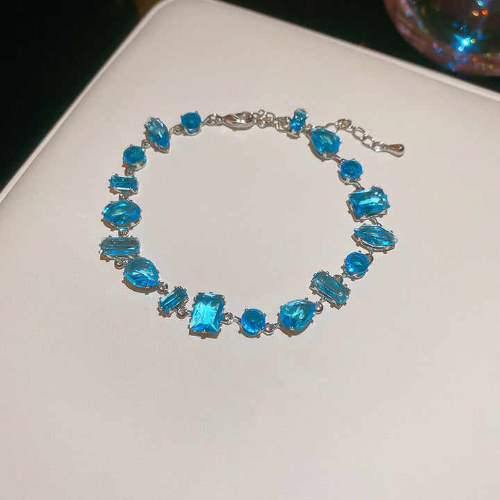 Colorful Crystal Candy Bracelet for Women – Chic Minimalist Zircon Jewelry