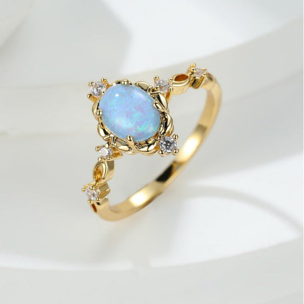 Vintage Oval Diamond Statement Ring (Luxury 18K Gold Engagement Band)