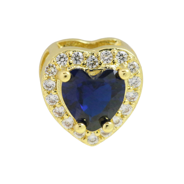 Heart-Shaped 12-Month Birthstone & Letter Pendant - Custom Name Love Necklace