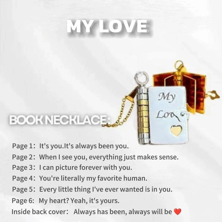 Love Letter Heart Locket Necklace