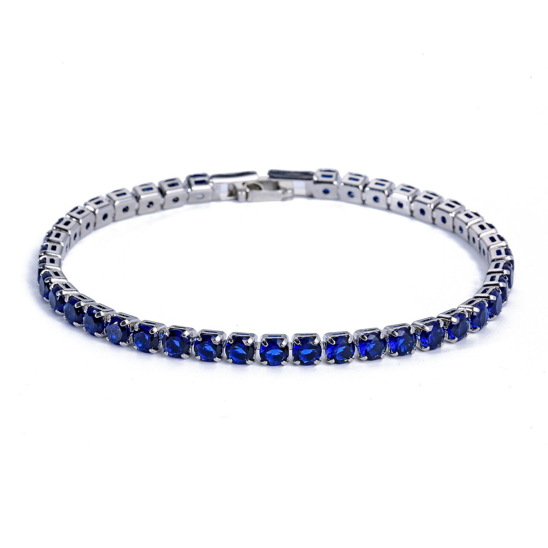 Full Diamond Tennis Bracelet (Luxury Shimmer Dopamine Style)