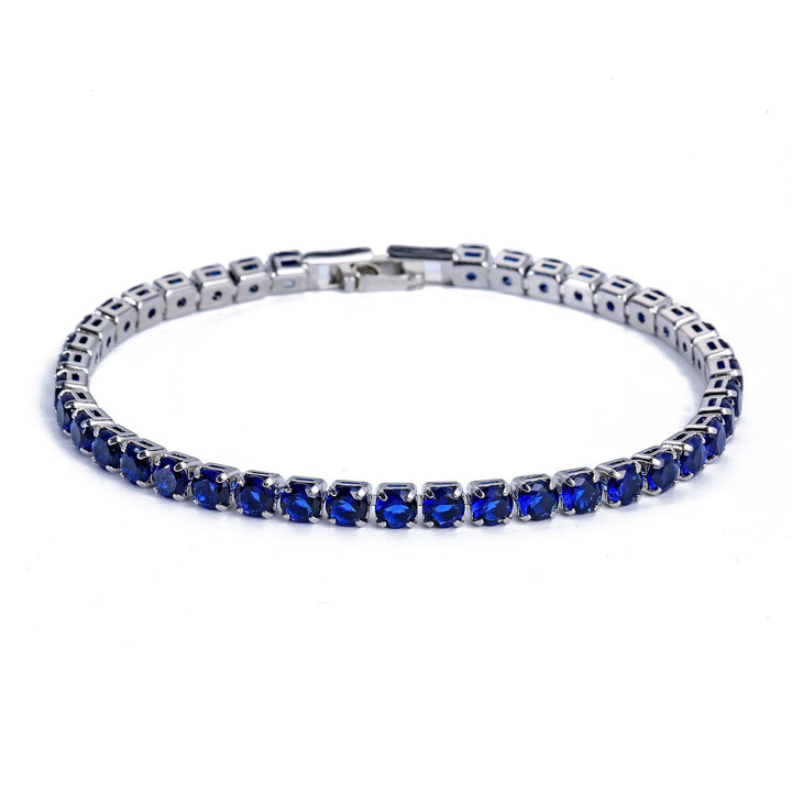Full Diamond Tennis Bracelet (Luxury Shimmer Dopamine Style)