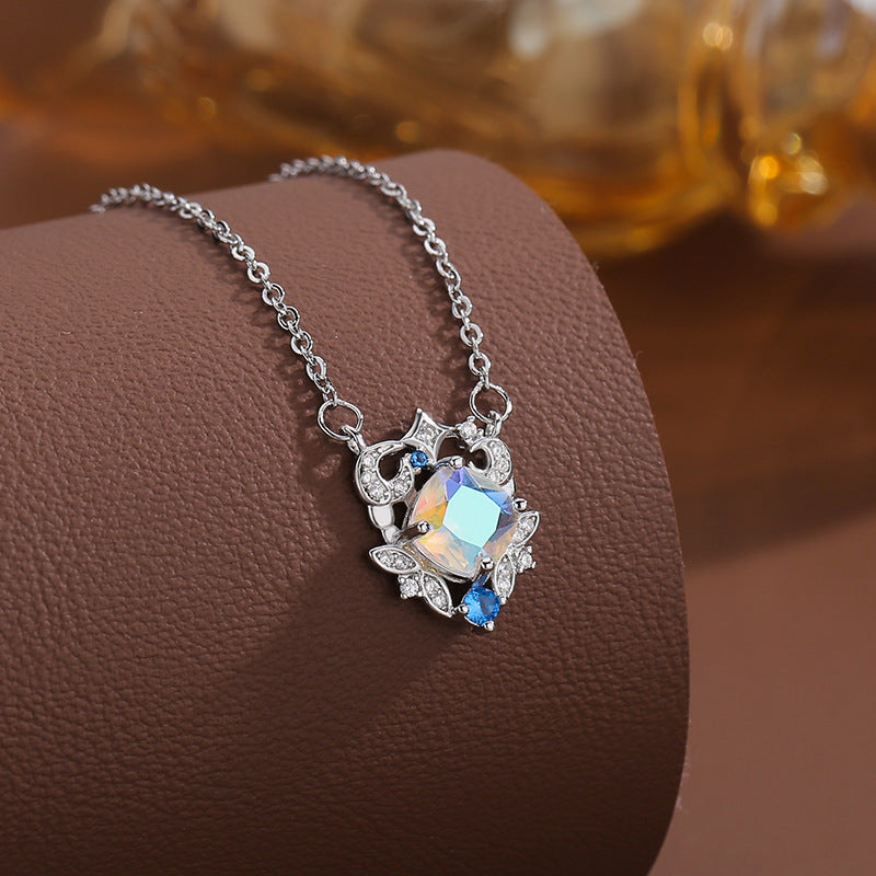 Vintage Iridescent Teardrop Diamond Multi-Style Necklace Set