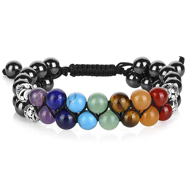 Chakra Natural Stone Braided Adjustable Bracelet