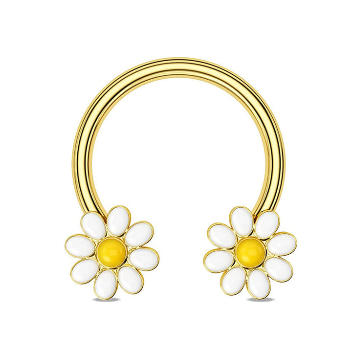 Whimsical Animal & Plant C-Shaped Nose Ring Set (Light Luxury Niche Cute Nose/Ear Piercing)