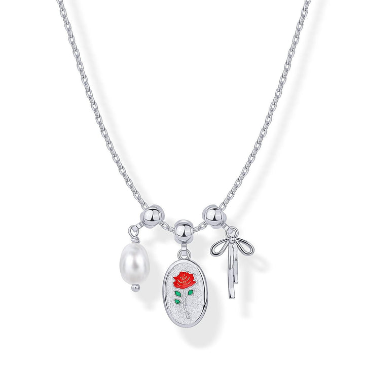 Slidable Triple Charms Beaded Collarbone Necklace, 8 Themed DIY Pendant Sets, Gold & Silver Two Tones Available