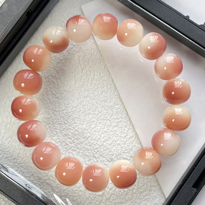 Multi-Color Gradient Bodhi Root Barrel Bead Bracelet (Worry Relief Meditation Mala)