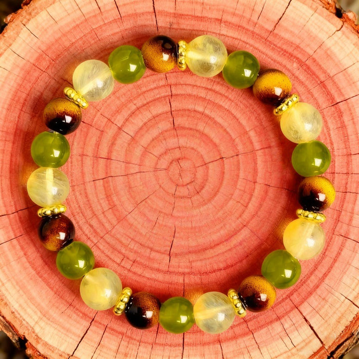 Bestselling Popular Natural Stone Wealth-Attracting Beaded Bracelet