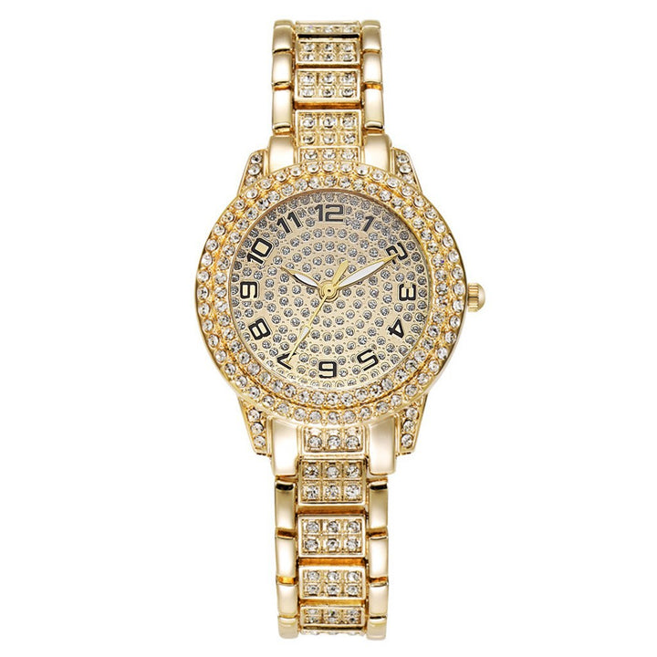 Full-Diamond Roman Dial Starry Sky Women's Watch Set
