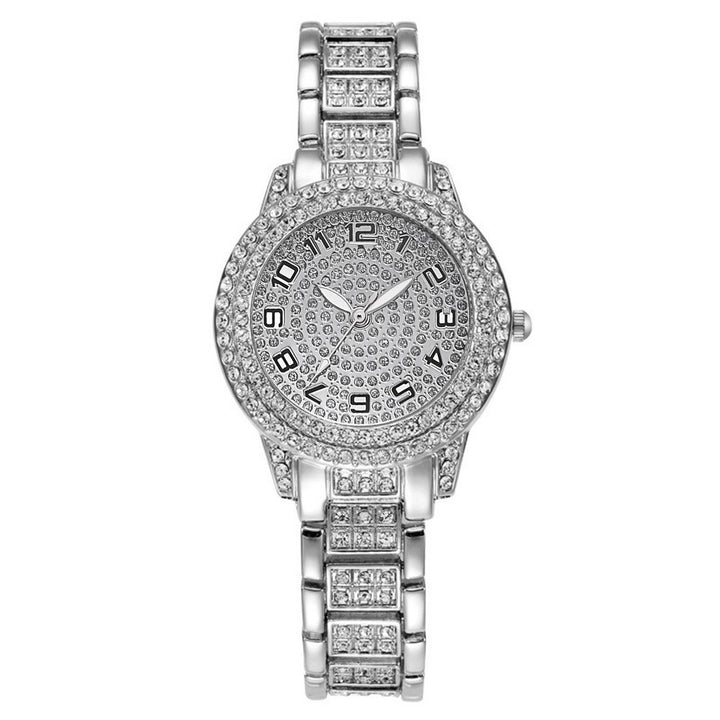 Full-Diamond Roman Dial Starry Sky Women's Watch Set