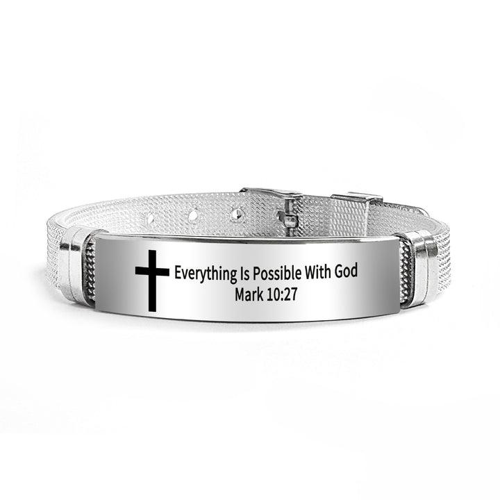 Bible Verse Inspirational Silicone Bracelet