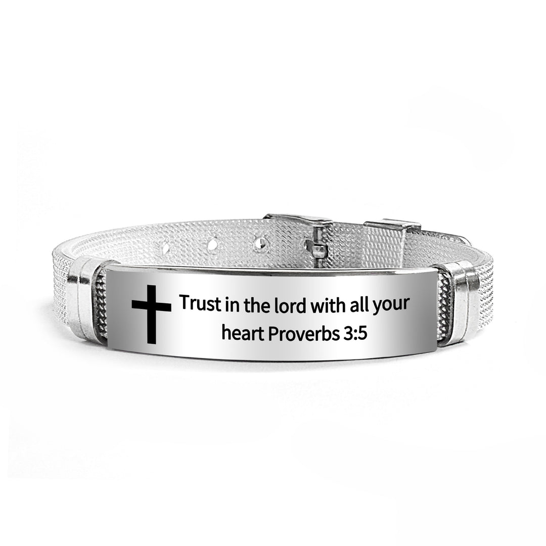 Bible Verse Inspirational Silicone Bracelet