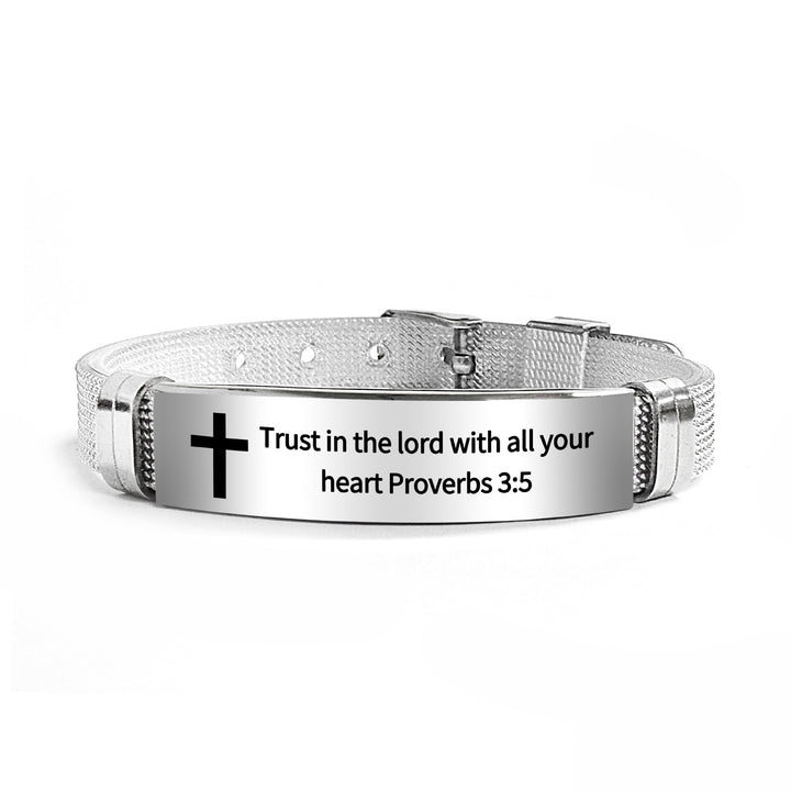Bible Verse Inspirational Silicone Bracelet