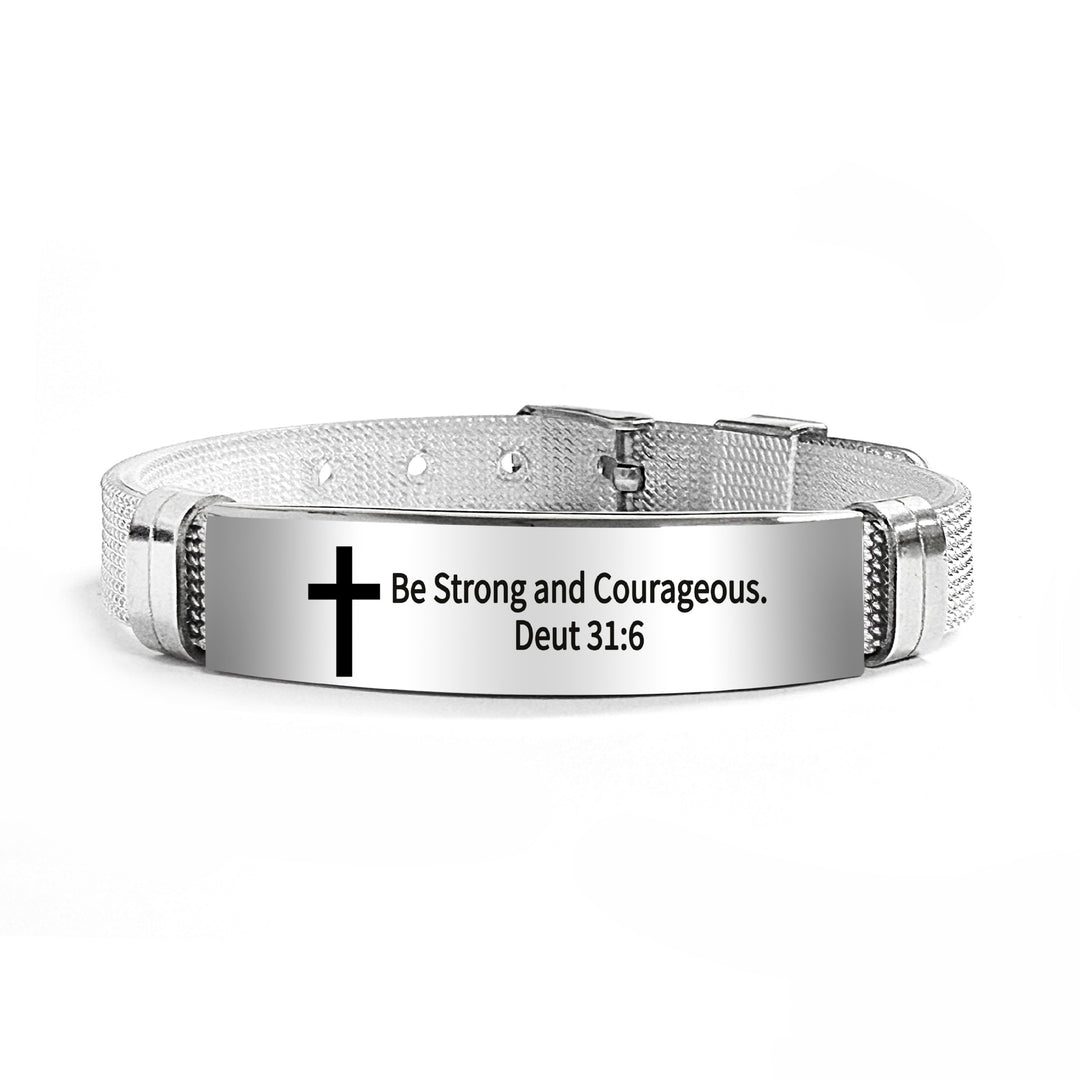 Bible Verse Inspirational Silicone Bracelet