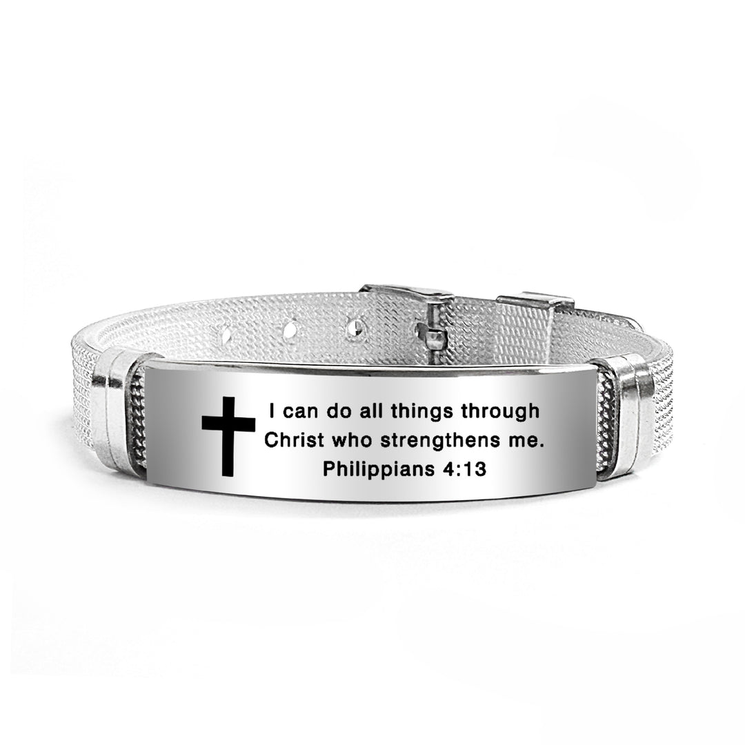 Bible Verse Inspirational Silicone Bracelet