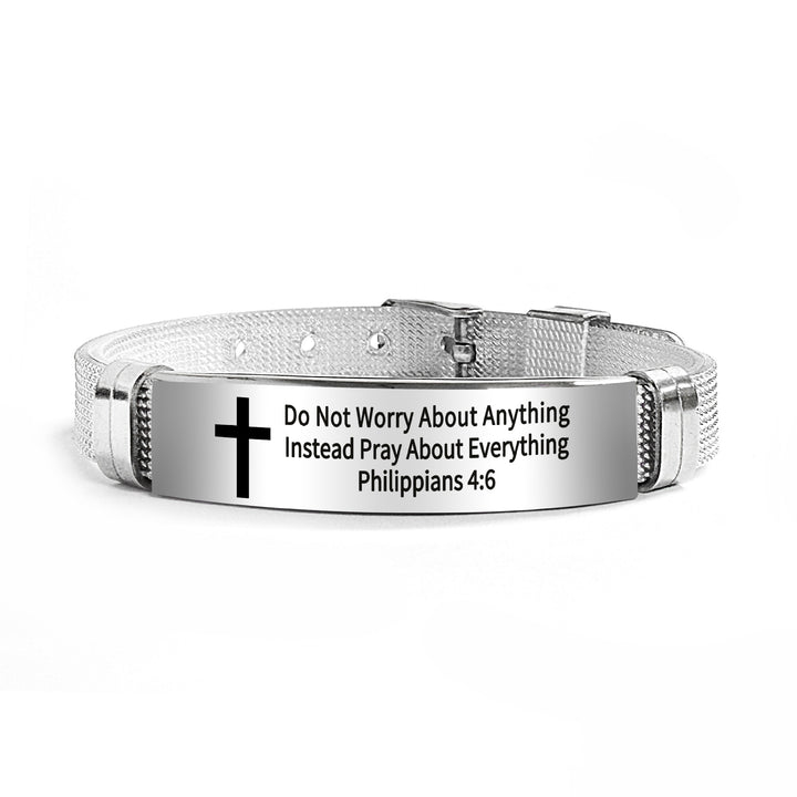 Bible Verse Inspirational Silicone Bracelet