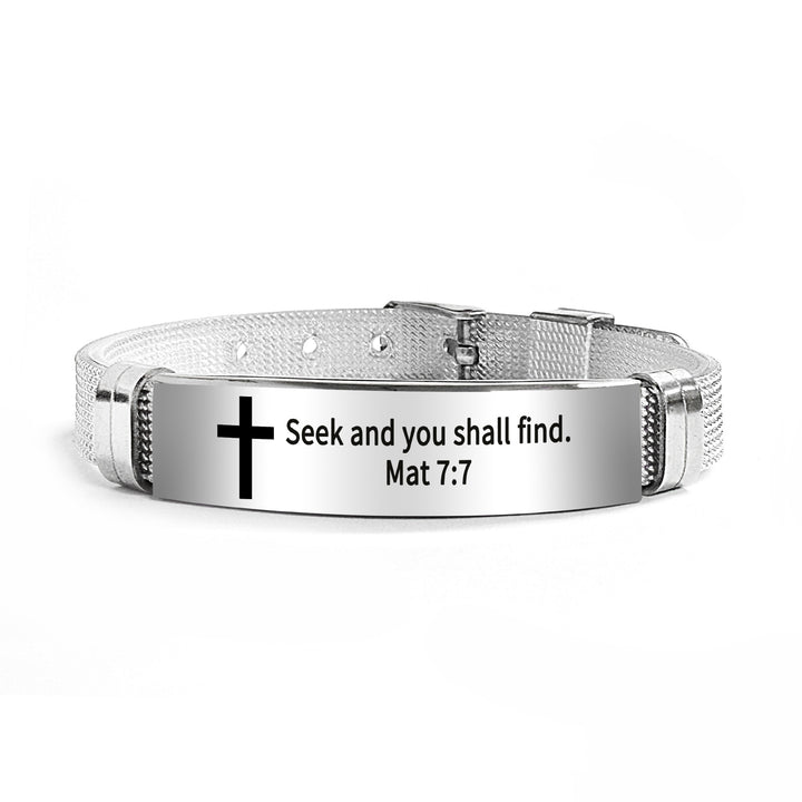 Bible Verse Inspirational Silicone Bracelet