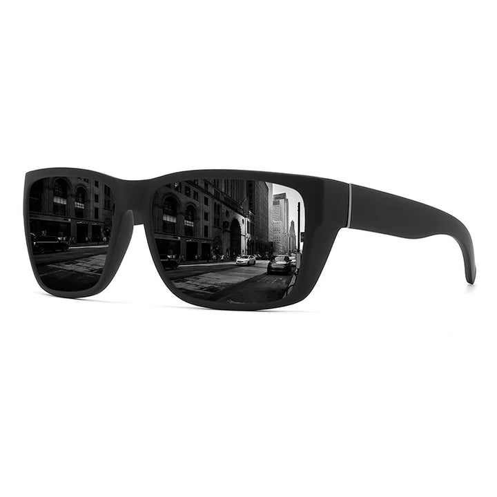 Wide Square Polarized Sunglasses, Multi-Coated Photochromic Outdoor Driving Shades